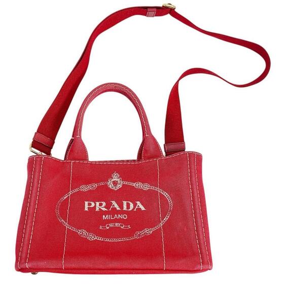 PRADA Red Tote Bag - Picture 1 of 15
